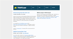 Desktop Screenshot of chnm2008.thatcamp.org