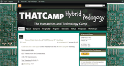Desktop Screenshot of hybridpedagogy2012.thatcamp.org