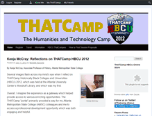 Tablet Screenshot of hbcu2012.thatcamp.org