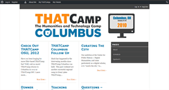 Desktop Screenshot of columbus2010.thatcamp.org