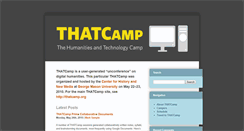 Desktop Screenshot of chnm2010.thatcamp.org