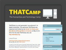Tablet Screenshot of chnm2010.thatcamp.org