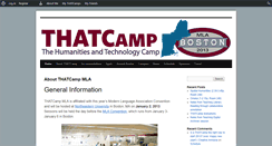 Desktop Screenshot of mla2013.thatcamp.org