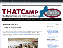 Tablet Screenshot of mla2013.thatcamp.org