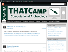 Tablet Screenshot of caana2012.thatcamp.org