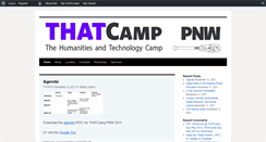 Desktop Screenshot of pnw2011.thatcamp.org