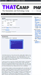 Mobile Screenshot of pnw2011.thatcamp.org