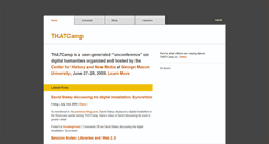 Desktop Screenshot of chnm2009.thatcamp.org